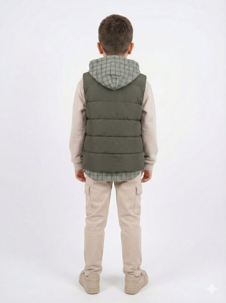 Erkek Çocuk Alt Üst Takım 8-13 Yaş 2916 Bej - Haki - 2