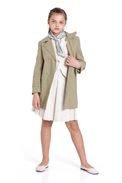 Kız Çocuk Alt Üst Takım 6-12 Yaş 5817 Haki - 3