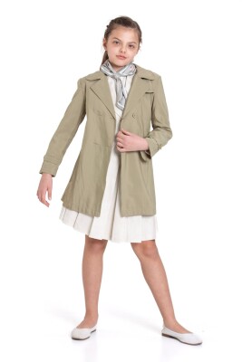 Kız Çocuk Alt Üst Takım 6-12 Yaş 5817 Haki - 4