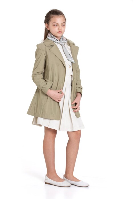 Kız Çocuk Alt Üst Takım 6-12 Yaş 5817 Haki - 6