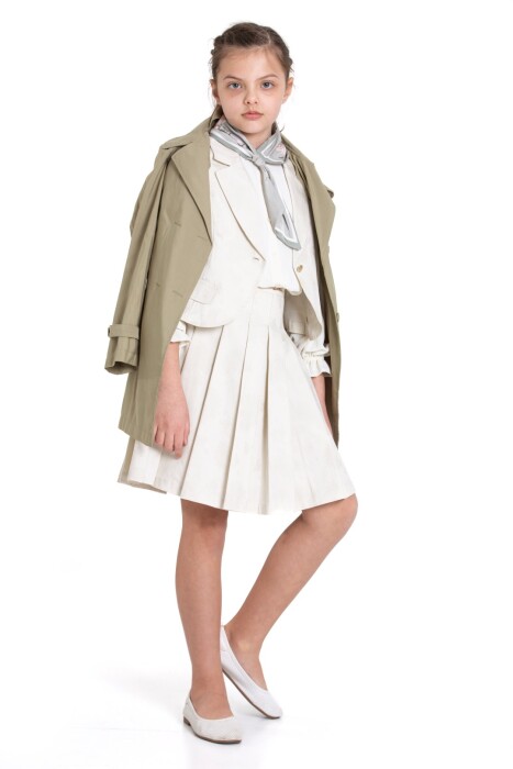 Kız Çocuk Alt Üst Takım 6-12 Yaş 5817 Haki - 10