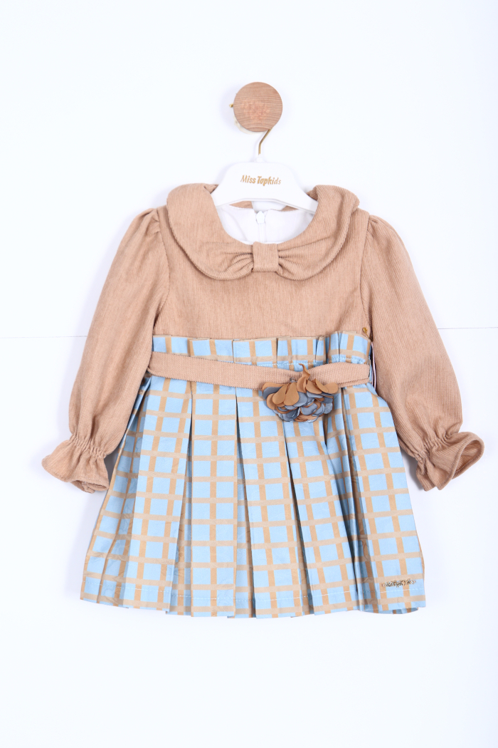 Kiz Çocuk Alt Üst Takım 6-36 Ay 3140 Mavi - Kahverengi - 1