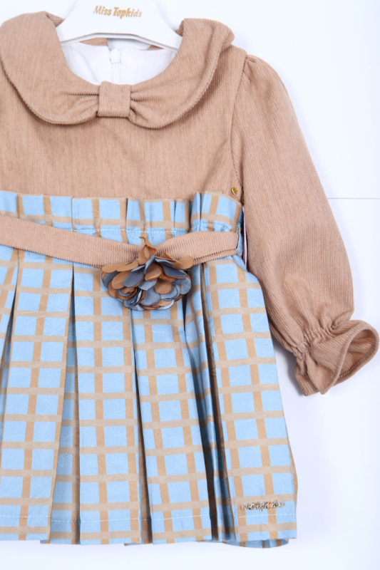 Kiz Çocuk Alt Üst Takım 6-36 Ay 3140 Mavi - Kahverengi - 3