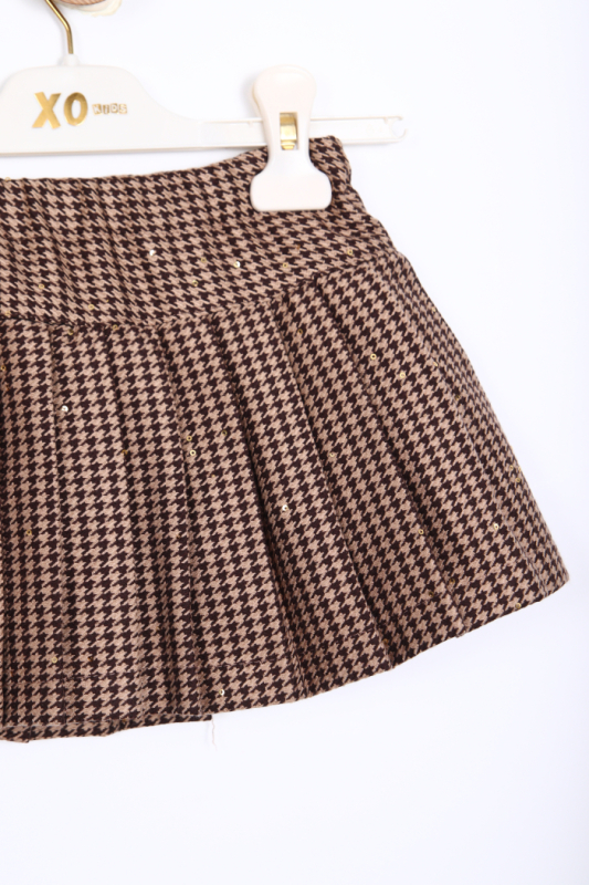 Kız Çocuk Alt Üst Etek Takım 6-36 Ay 3099 Bej - 5