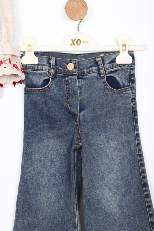 Kız Çocuk Pantolon Takım 2-6 Yaş 3161 Kırmızı - 4