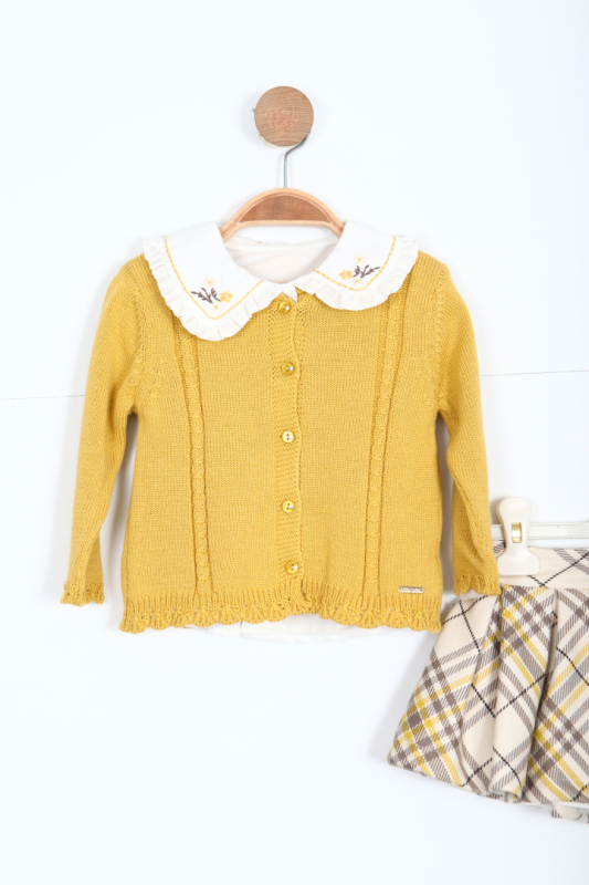 Kız Çocuk Alt Üst Etek Takım 6-36 Ay 3092 Sarı - 3