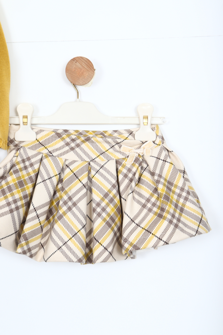 Kız Çocuk Alt Üst Etek Takım 6-36 Ay 3092 Sarı - 4