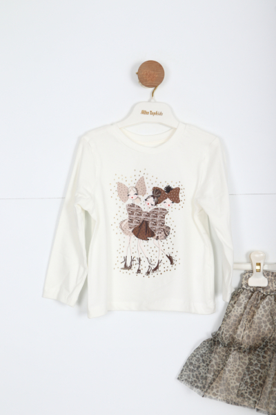 Kız Çocuk Alt Üst Etek Takım 6-36 Ay 3088 Mavi - 5