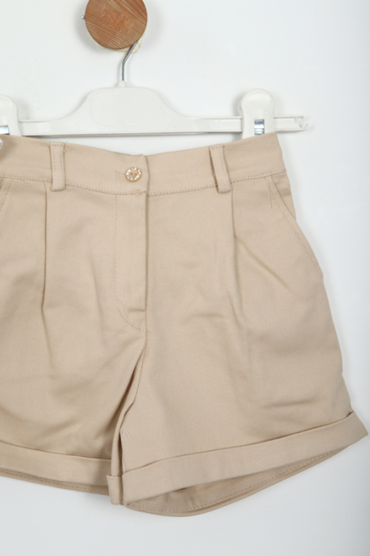 Kız Çocuk Şort Takım 2-5 Yaş 5906 Bej - 4