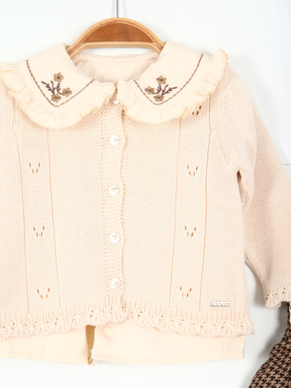 Kız Çocuk Alt Üst Etek Takım 6-36 Ay 3080 Bej - 3