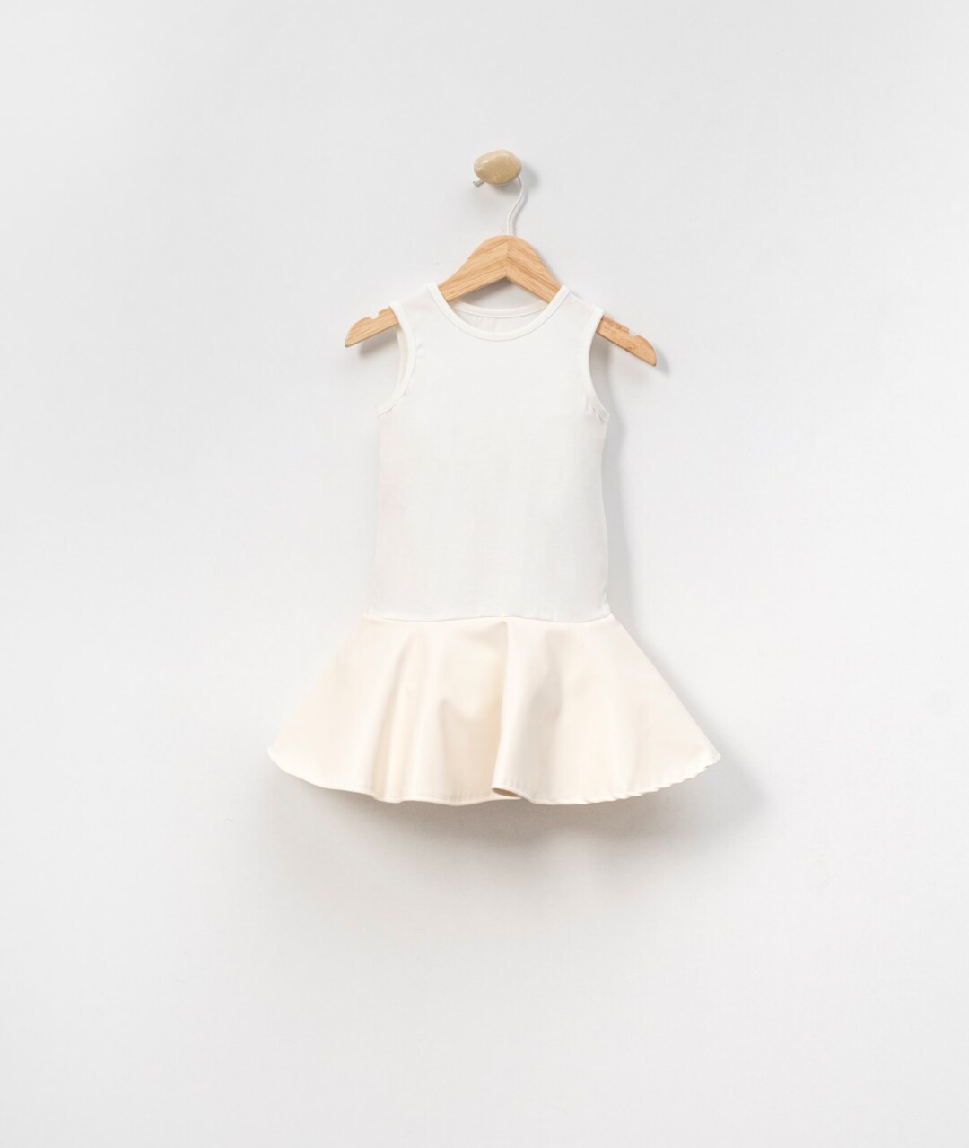 Kız Çocuk Elbise 3-7 Yaş 4026 Bej - 3