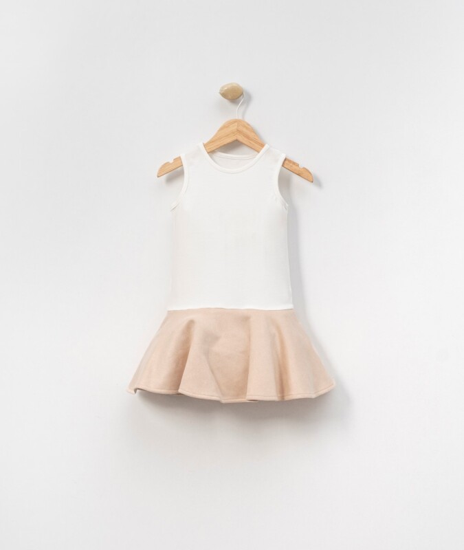 Kız Çocuk Elbise 3-7 Yaş 4027 Kiremit - 3