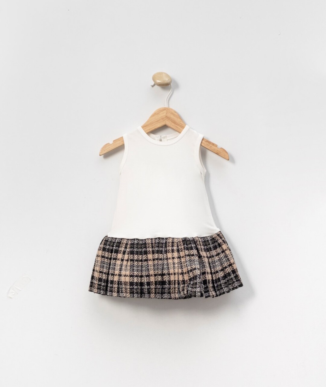 Kız Çocuk Elbise 1-5 Yaş 4044 Bej - 3