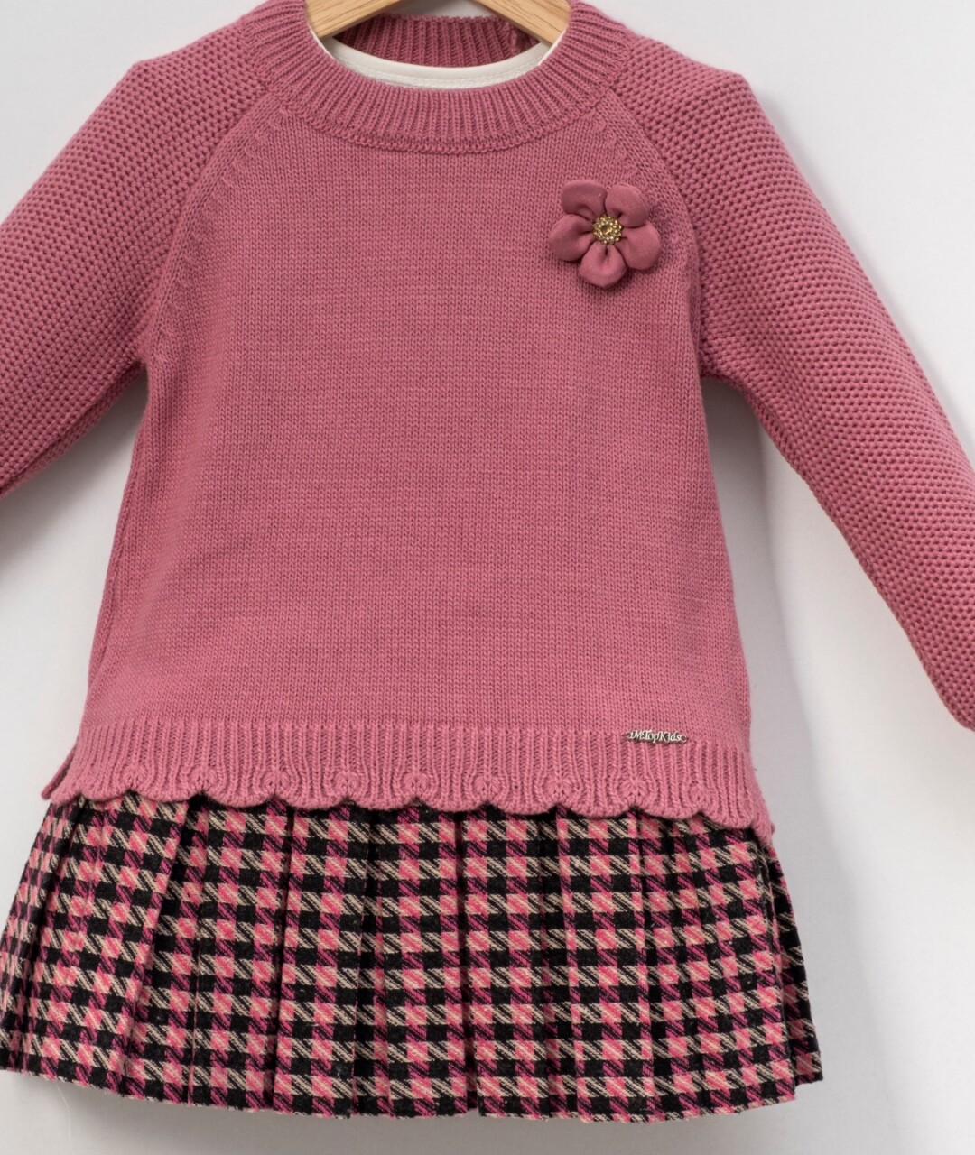 Kız Çocuk Elbise 3-7 Yaş 4023 Pembe - 2