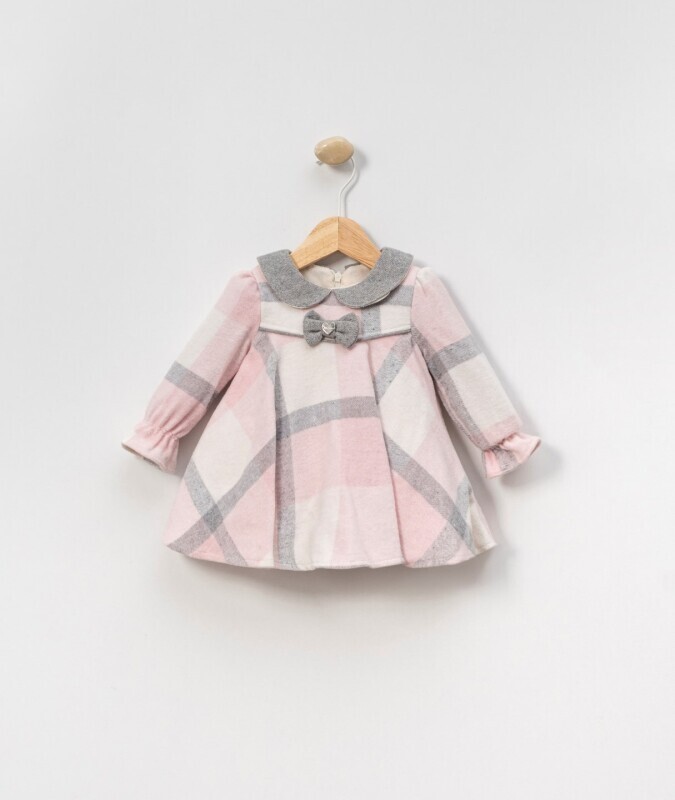 Kız Çocuk Elbise 6-36 Ay 4082 Pembe - Top Teens