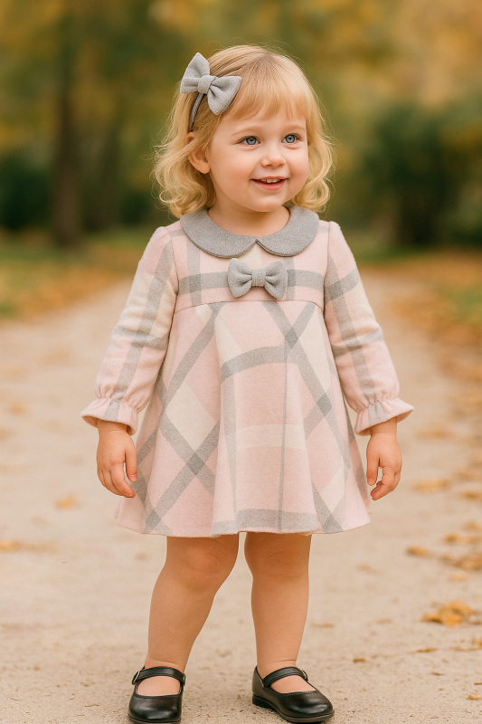 Kız Çocuk Elbise 6-36 Ay 4082 Pembe - 4