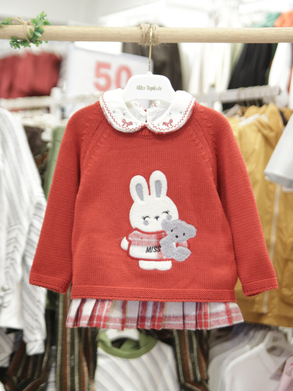 Kız Çocuk Elbise 6-36 Ay 4002 Kırmızı - 4