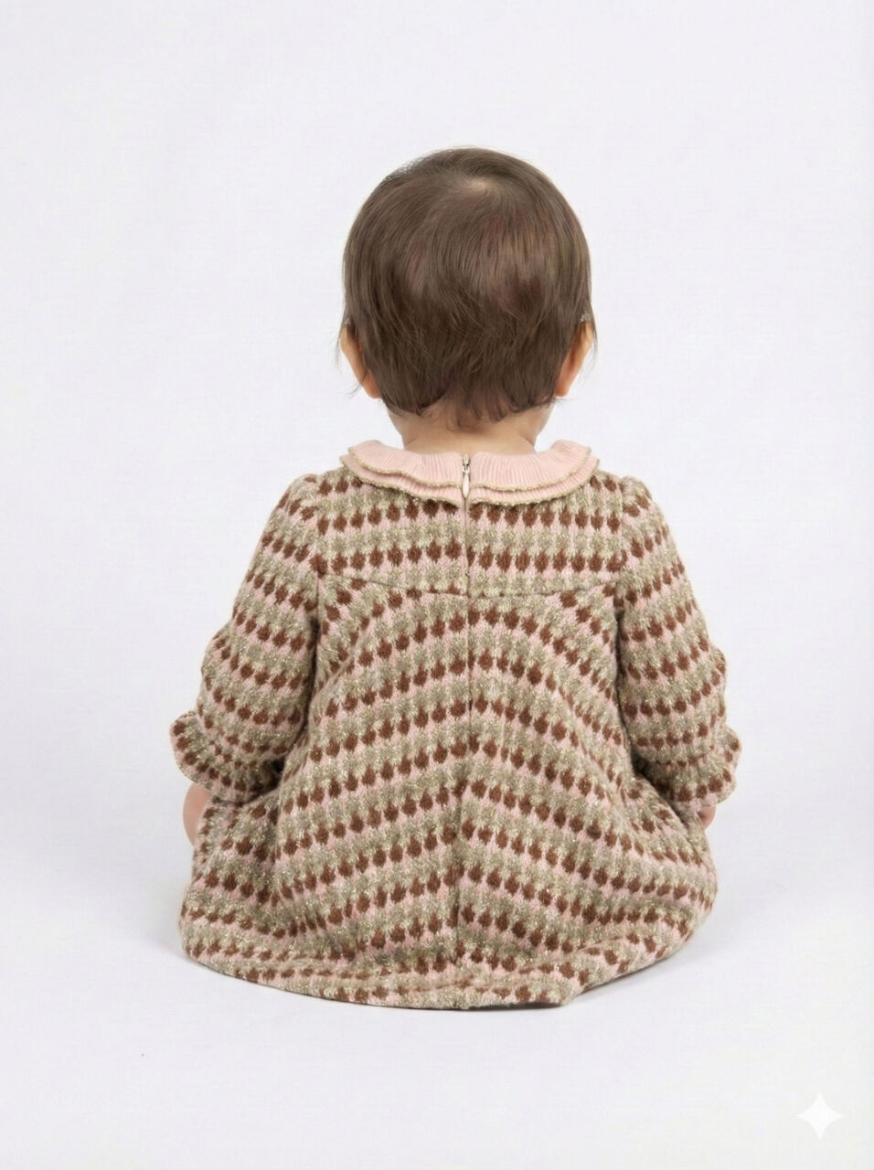 Kız Çocuk Elbise 6-36 Ay 4081 Bej - 2