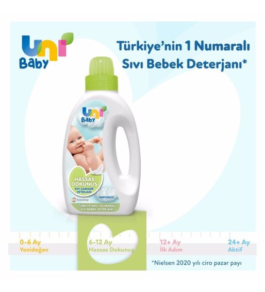 Uni Baby Hassas Dokunuş Sıvı Çamaşır Deterjanı 1500 ml - 4