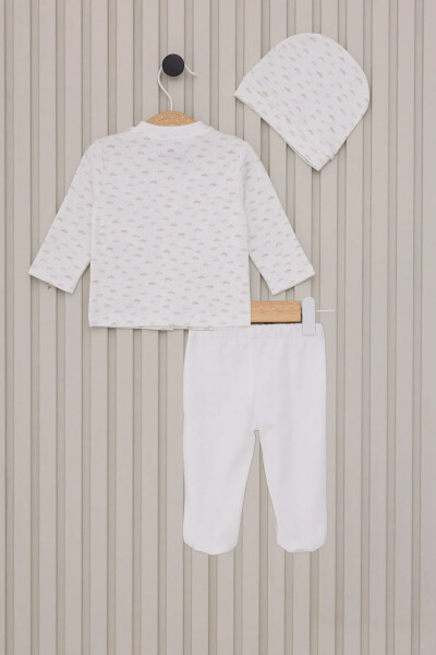 U.S Polo Bebek 3'Lü Takım USB2023 Krem - 4