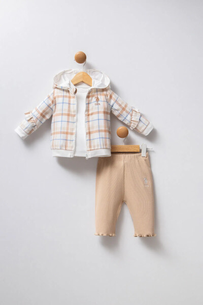 U.S Polo Bebek 3'Lü Takım USB2382 Beyaz - U.S.Polo