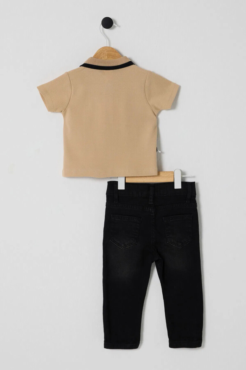 U.S Polo Bebek 2'Li Takım USB2626 Bej - 3
