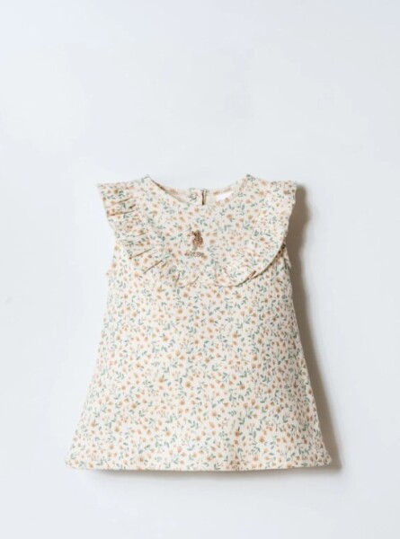 U.S. Polo Elbise USB2984 Ekru - U.S.Polo