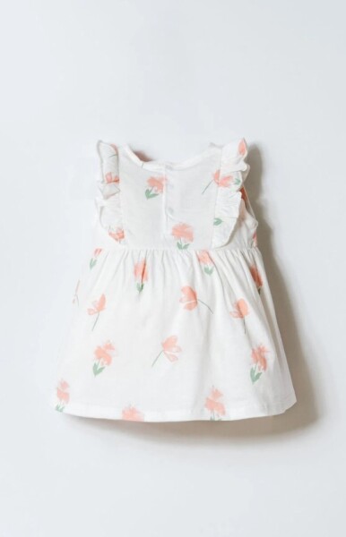 U.S. Polo Elbise USB2985 Beyaz-Pudra - 4