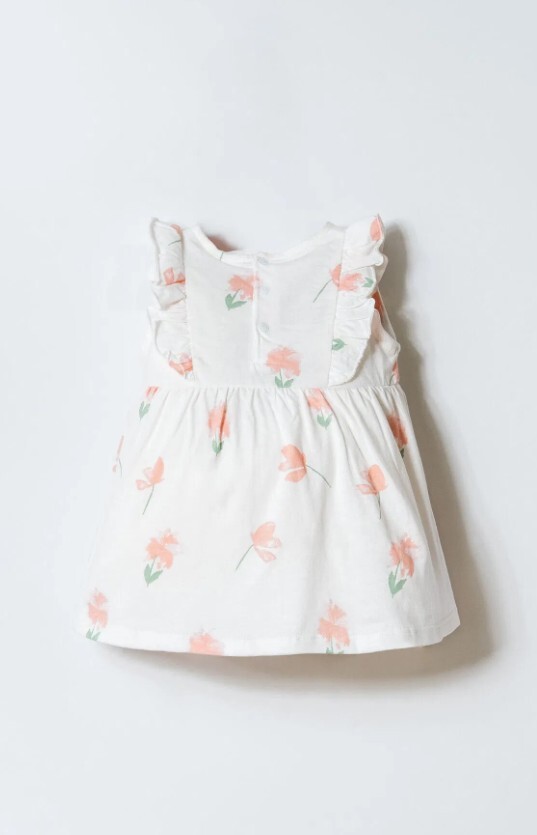 U.S. Polo Elbise USB2985 Beyaz-Pudra - 4