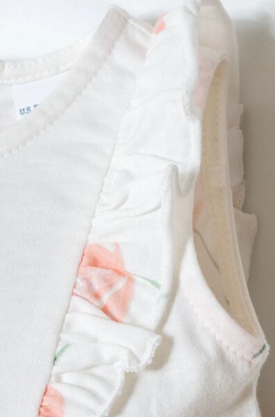 U.S. Polo Elbise USB2985 Beyaz-Pudra - 5