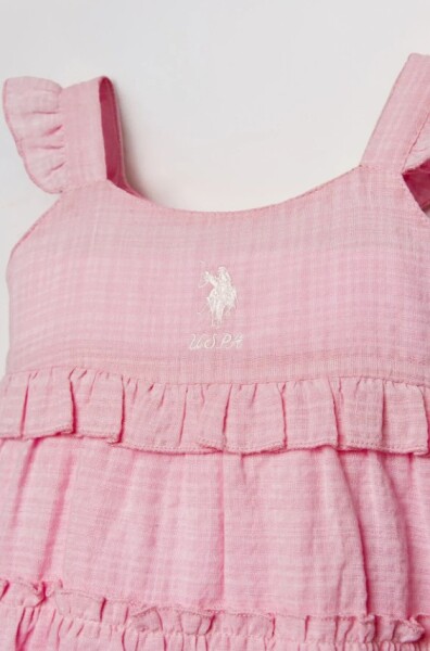 U.S. Polo Elbise USB3033 Pembe - 2