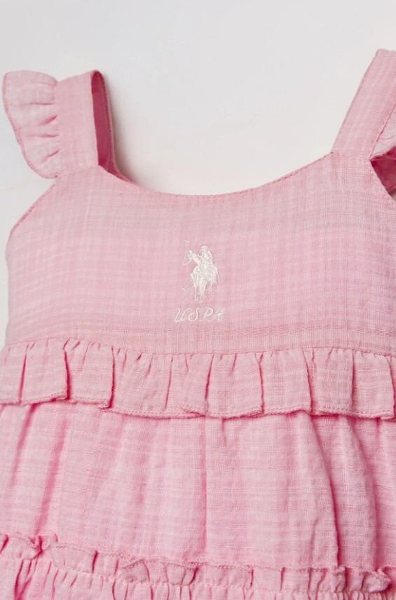 U.S. Polo Elbise USB3033 Pembe - 2