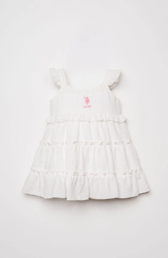 U.S. Polo Elbise USB3033 Beyaz - 1