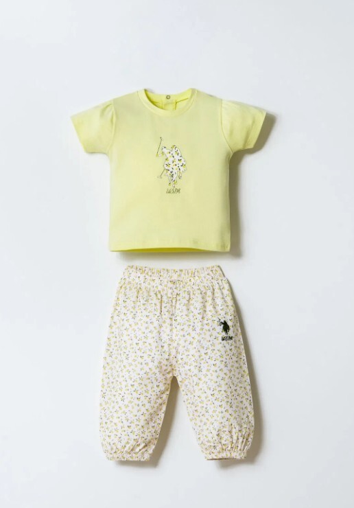 U.S. Polo 2li Takım USB3023 Sarı - 1