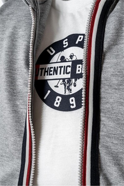 U.S. Polo 3lü Takım USB2875 Gri Melanj - 3