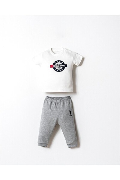 U.S. Polo 3lü Takım USB2875 Gri Melanj - 4