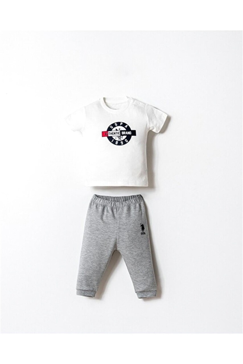 U.S. Polo 3lü Takım USB2875 Gri Melanj - 4