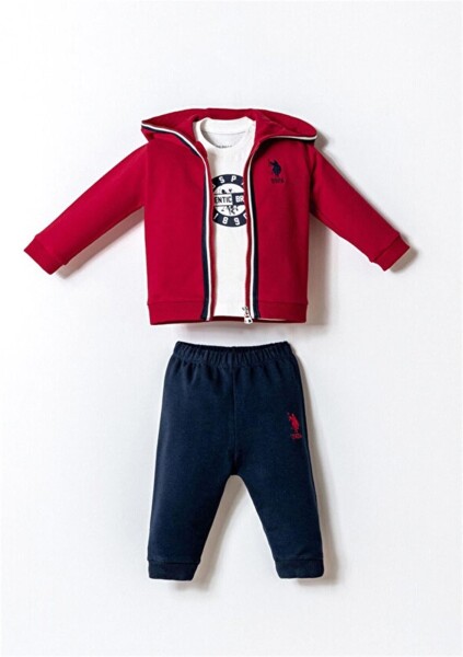 U.S. Polo 3lü Takım USB2875 Kırmızı - U.S.Polo