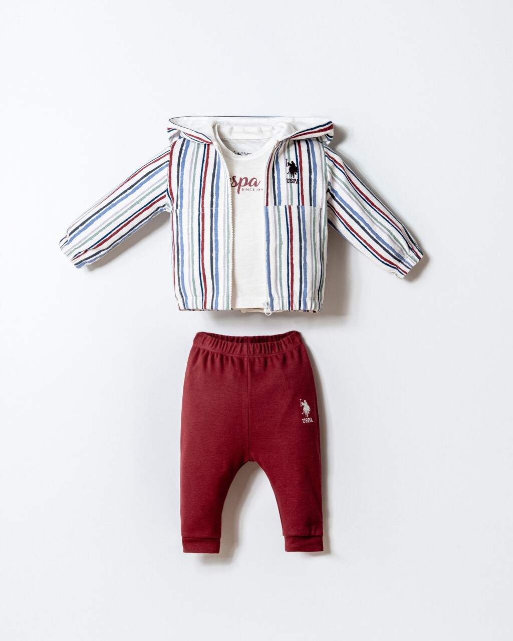 U.S. Polo 3lü Takım USB2878 Beyaz - 1