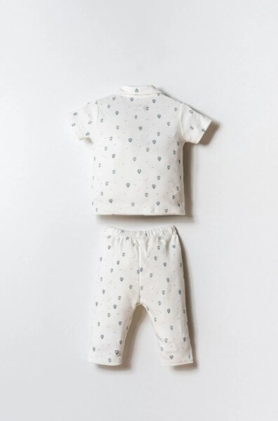 U.S. Polo Gömlek Pijama Takımı USB2852 Beyaz - 4