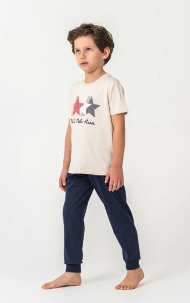 U.S. Polo Kısa Kol Pijama Takım US2441-4 Bej - 2