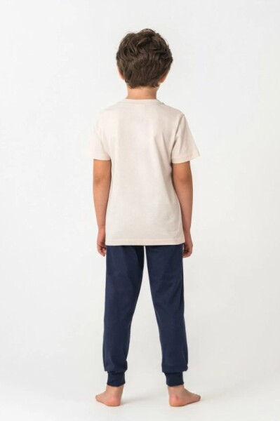 U.S. Polo Kısa Kol Pijama Takım US2441-4 Bej - 4