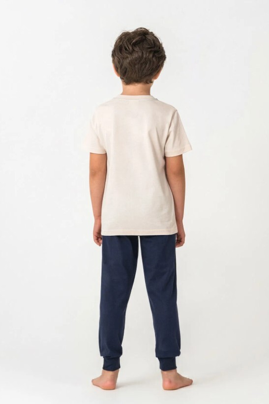 U.S. Polo Kısa Kol Pijama Takım US2441-4 Bej - 4