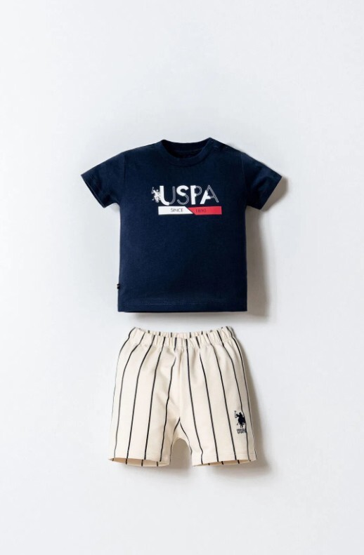 U.S. Polo Şortlu Takım USB2869 Lacivert - 1