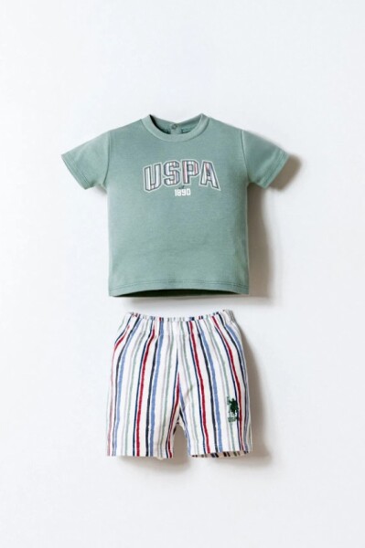 U.S. Polo Şortlu Takım USB2880 Yeşil - U.S.Polo