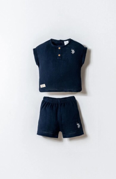 U.S. Polo Şortlu Takım USB2882 Lacivert - U.S.Polo