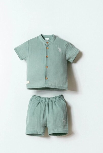 U.S. Polo Şortlu Takım USB2883 Mint - U.S.Polo