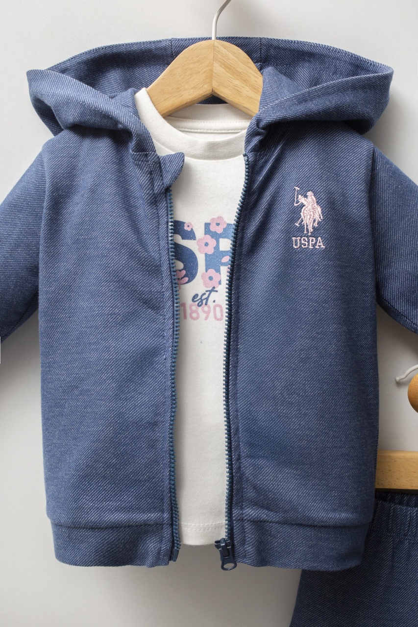 U.S. Polo Assn 3'lü Takım USB2778 Mavi - 2