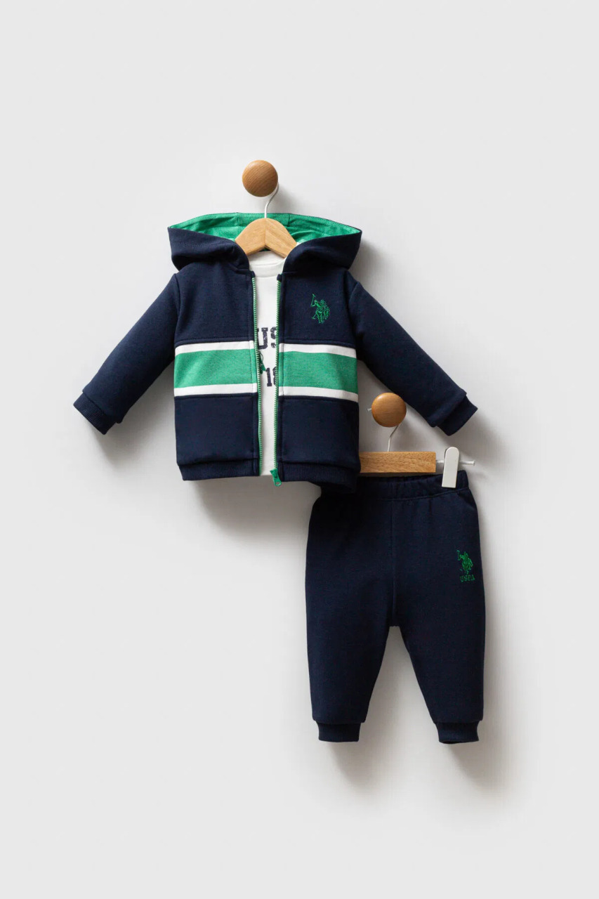U.S. Polo Assn 3'lü Takım USB2553 Lacivert-Yeşil - 1