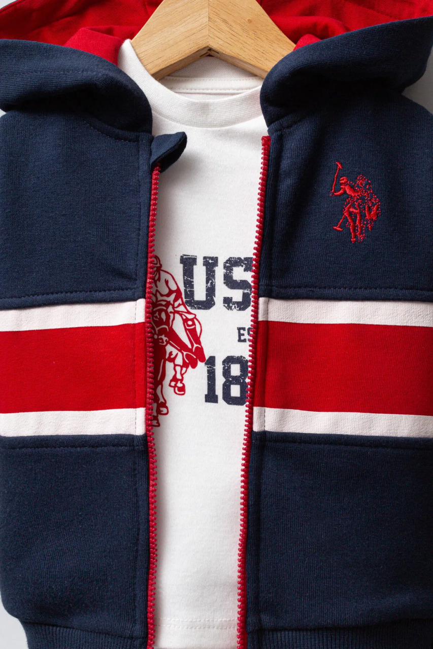 U.S. Polo Assn 3'lü Takım USB2553 Lacivert-Kırmızı - 3